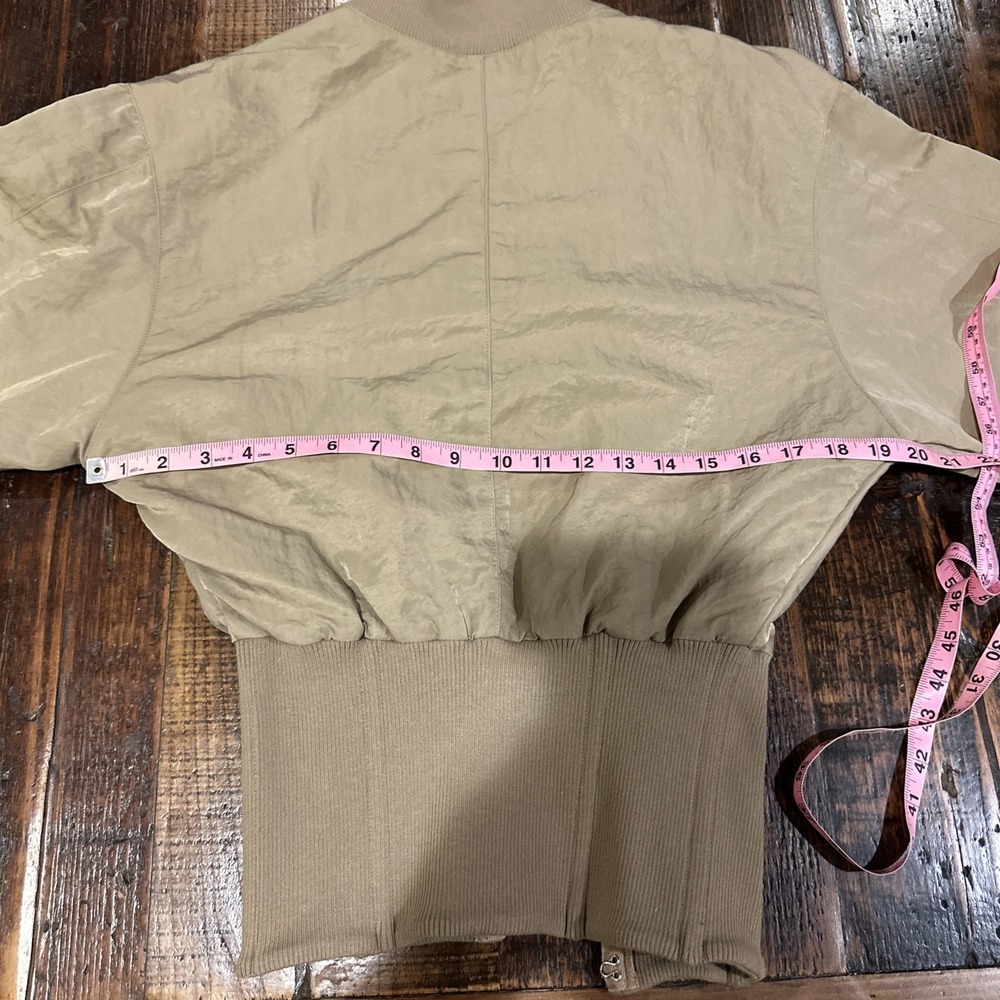 MABLE Long Sleeve Two Way Jacket Womens Size Medium Bomber - Picture 7 of 7